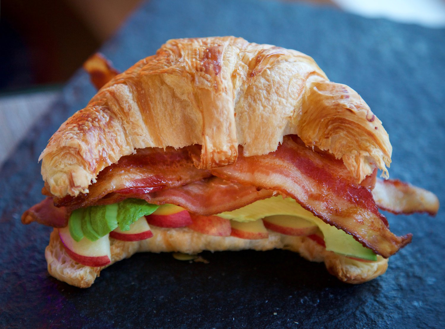 UrbanCookery Bacon, Avocado, & Apple Croissant Sandwiches