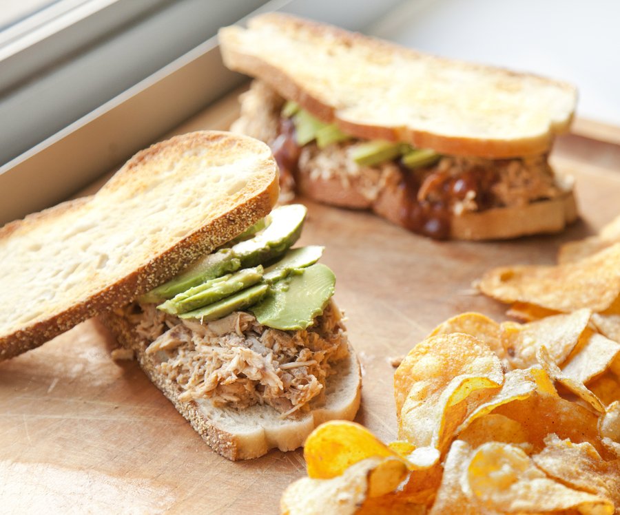 bbq chicken sandwiches_1.JPG